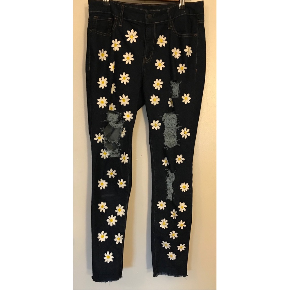 Hand-paint Denim Jeans